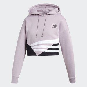 ADIDAS Lilac Cropped Hoodie (M)